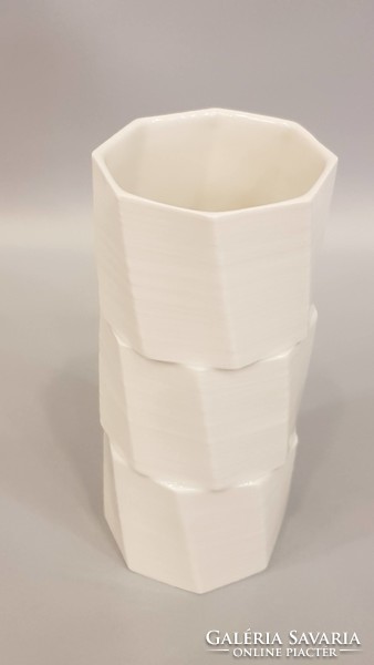 Babos Pálma tervezte 3D modern váza, pohár (Zsolnay)