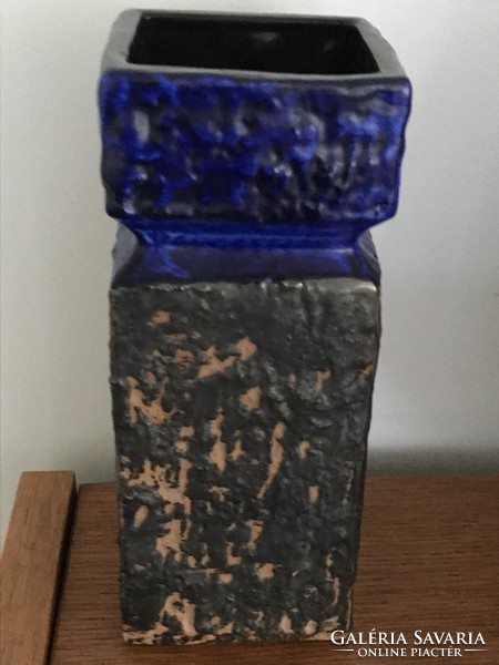 Retro German ceramic vase from the 60s, VEB Handelsleben,