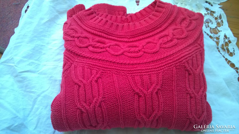 Coral color very pretty women's sweater m