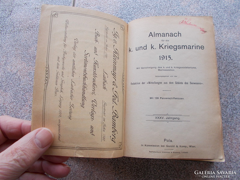 WW1,Almanach,K.u.K Kriegsmarine 1915....R!R!