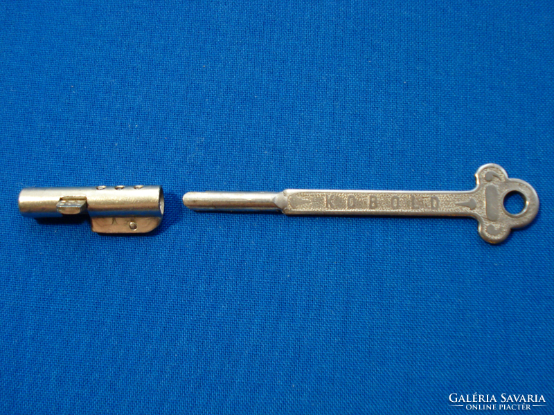Antik, KOBOLD biztonsági kulcs, zárbetét (1900-as évek eleje)