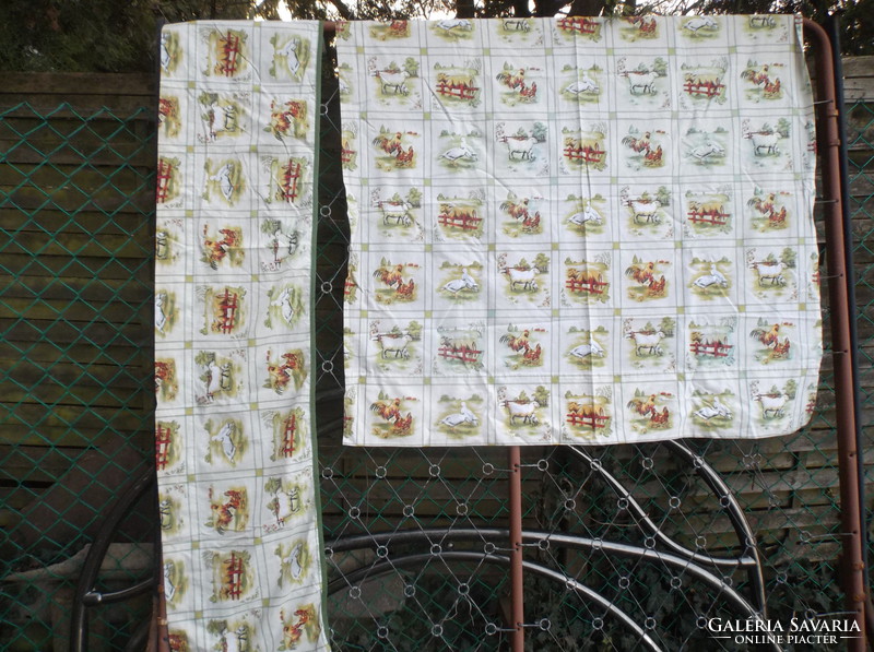 Curtains - 2 pcs - cotton - 245 x 39 cm - 118 x 118 cm - Norwegian - perfect