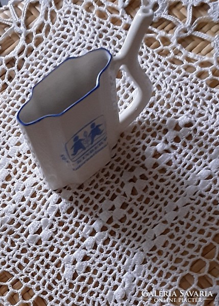 Cseh Victoria porcelán csőrös ivókúra pohár, , egyedi, limitált darab, jelzett