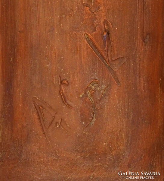 1D513 Antalfiné Szente Katalin : Királyi pár falikerámia 39.5 cm