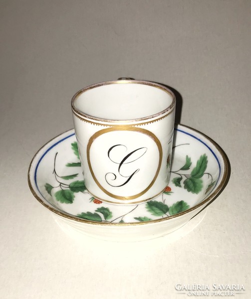 ANTIK Altwien porcelán kávés csésze  - 1825