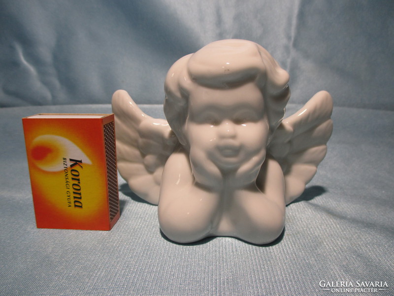 White ceramic angel for Christmas
