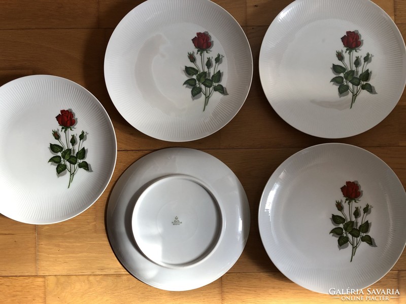 Z&Co Tirschenreuth - Bavaria  rózsamintás porcelán étkészlet