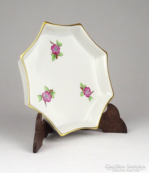 1D159 Régi virág mintás Herendi porcelán hamutál