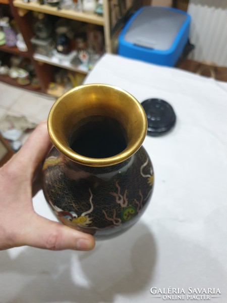 Kinai zománc váza 
