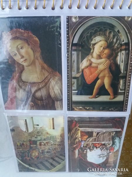 Postcards in an album from Italy
