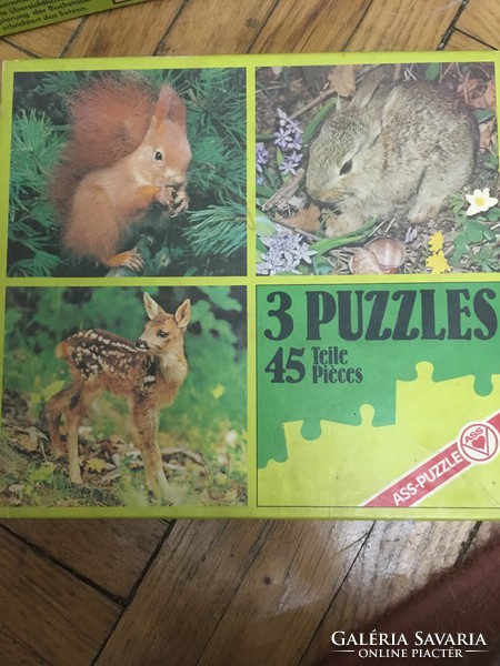 Ass Tierkinder 3 német puzzle az 1970-es évekből