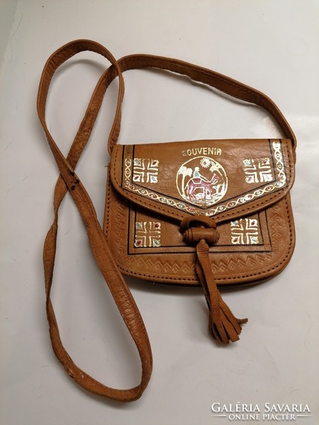 Camel leather bag (722)
