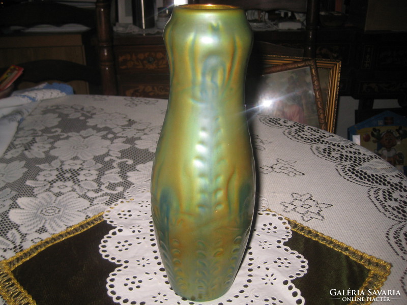 Zsolnay eozin vase, 25 cm, beautiful condition, no scratches