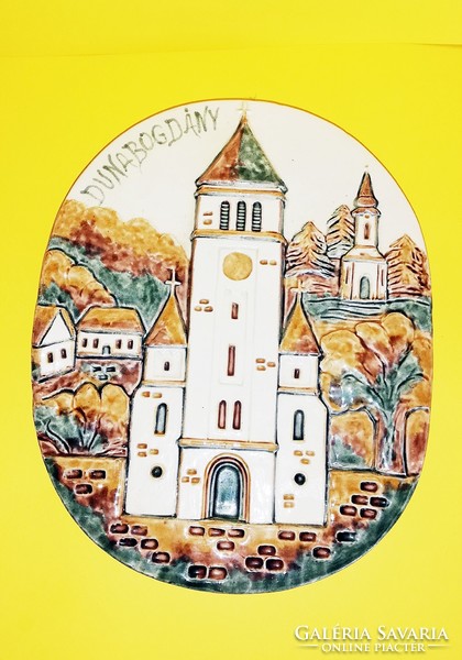 St. John's Church in Nepomuk is a glazed ceramic wall ornament
