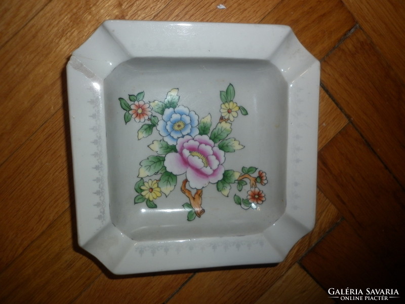 Old hand painted German porcelain ashtray