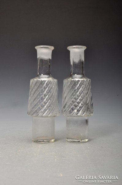 Bottle for oil and vinegar, for replacement, height 142 mm, height of lower connecting part 40 mm, diameter 35