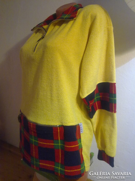 Napsárga női polár felső pulóver L - XL