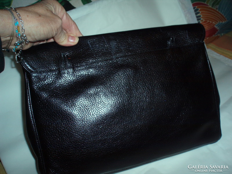 Vintage gianni versace genuine leather handbag