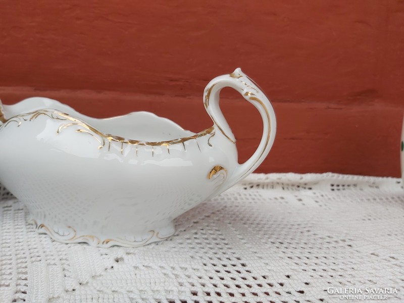 Gyönyörű barokk  porcelán szószos kiöntő , nosztalgia Gyűjtői darab