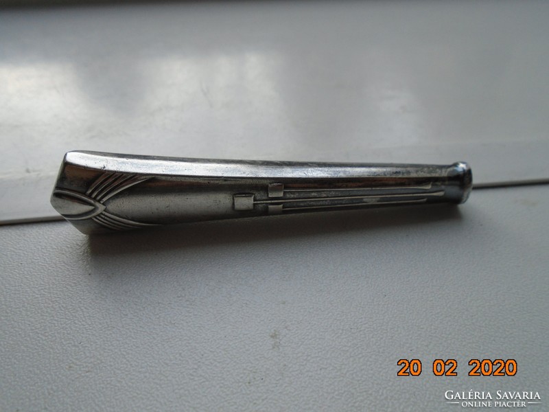 Antik szecessziós ezüstözött kés NYÉL