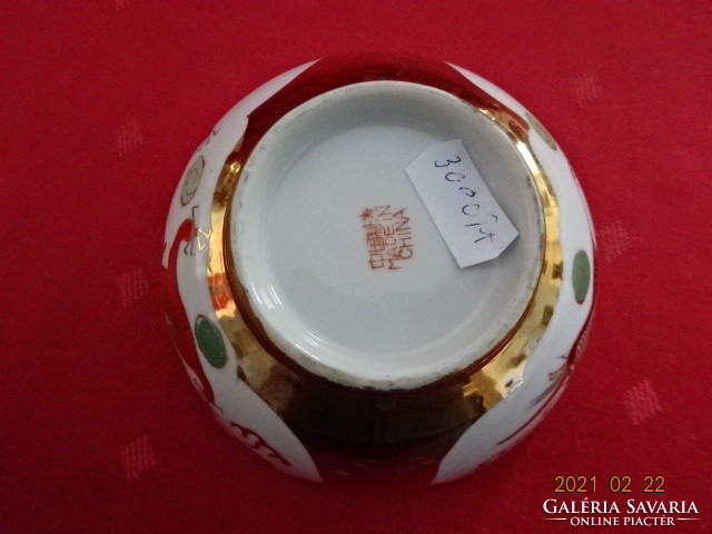 Kínai porcelán, sárkány mintás rizses tál, átmérője 11,5 cm. Vanneki!