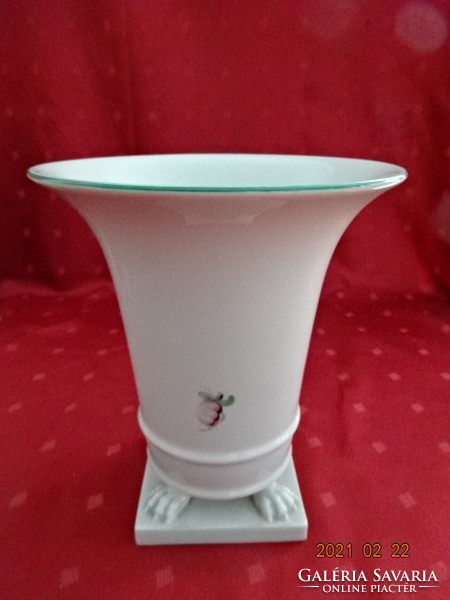 Herendi porcelán, antik talpas váza, felső átmérője 15,8 cm. Vanneki!