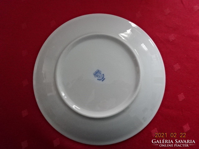 Lowland porcelain, brown striped cake plate, diameter 19.3 cm. He has!