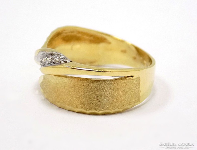 Modern style stone gold ring (zal-au96488)