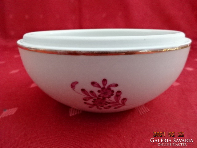 Herend porcelain sugar bowl with Appony pattern. Upper diameter: 11.5 cm. He has! Jokai.