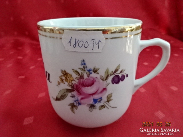 Czechoslovak porcelain mug with ludmilla inscription. He has!