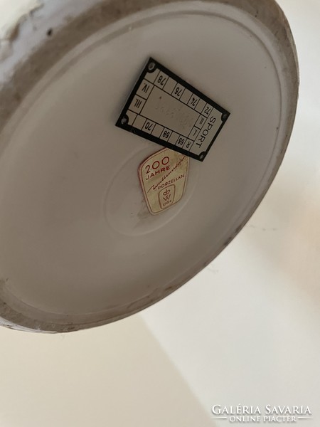 Wallendorf retro luxus porcelán állólámpa a Gellért szálló berendezéséből
