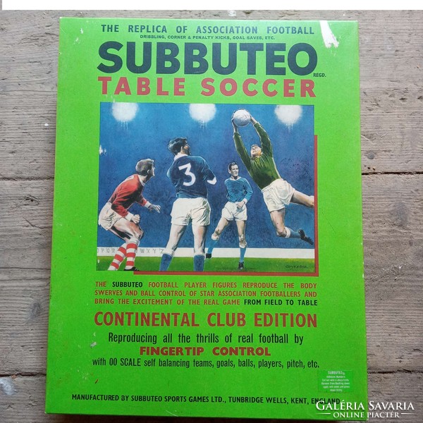 1970-es Vintage Subbuteo futball-foci játék.Társasjáték.