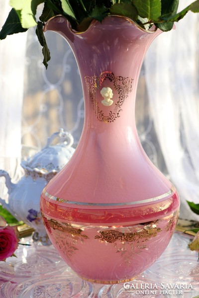Francia opálin  üveg váza