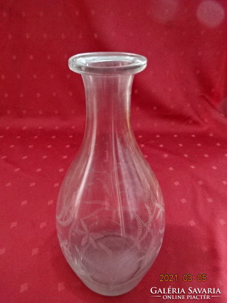 Polished wine glass, decanter one liter, height 24 cm. He has! Jókai.