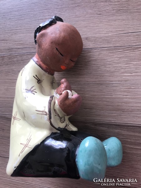 Art deco gudrun baudisch chinese ceramic figurine