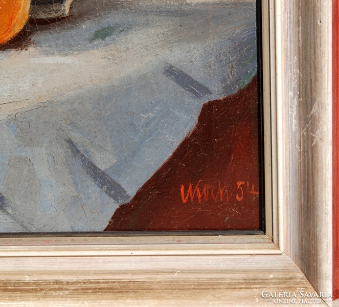 Koch: Narancsos csendélet, 1954 - olaj-vászon festmény, keretezve