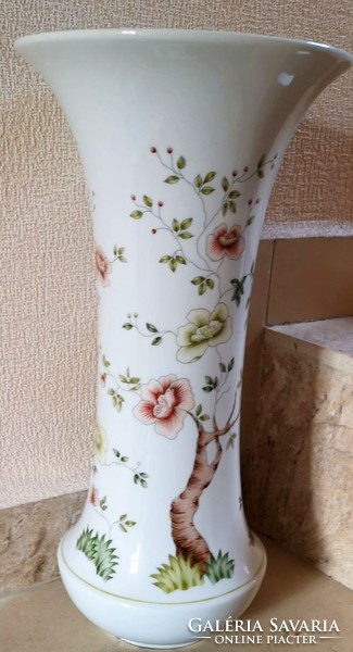 Hollóházi váza szecessziós japán mintával