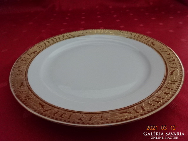Gloria Czech porcelain, antique pastry plate, richly gilded. He has!