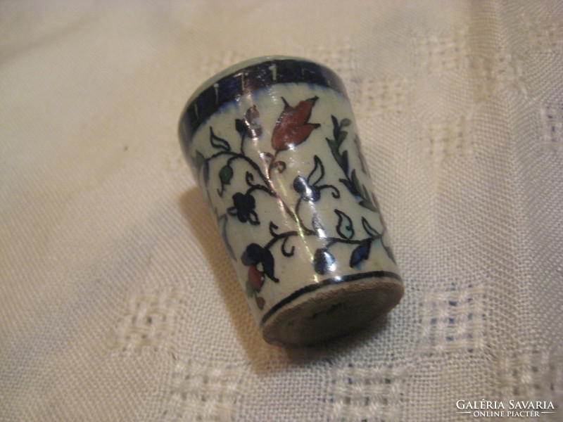 Zsolnay antique, cupica, hand painted, signature on the side, but not marked on the bottom 5.5 cm