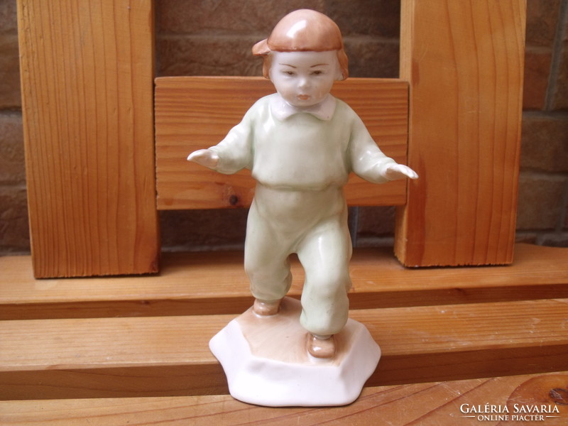 Zsolnay child figure