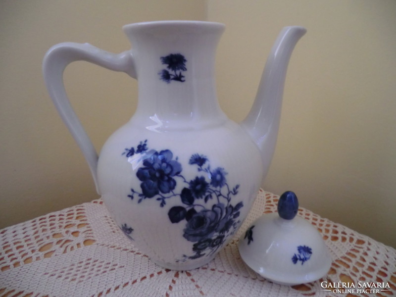 Bajor porcelán kancsó kék virágos Mag27x20x25 cm