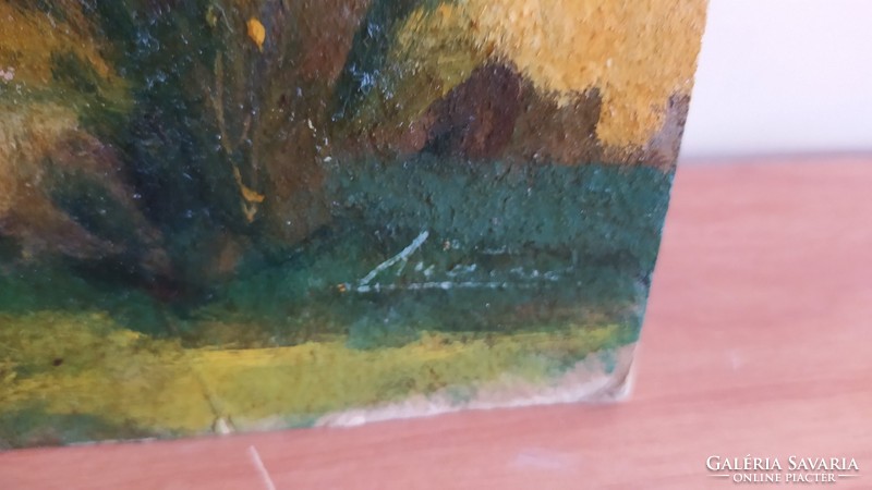 Régi Mónus festmény hátulján szöveg 