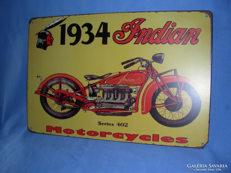 1934 Indian reklámtábla nem antik