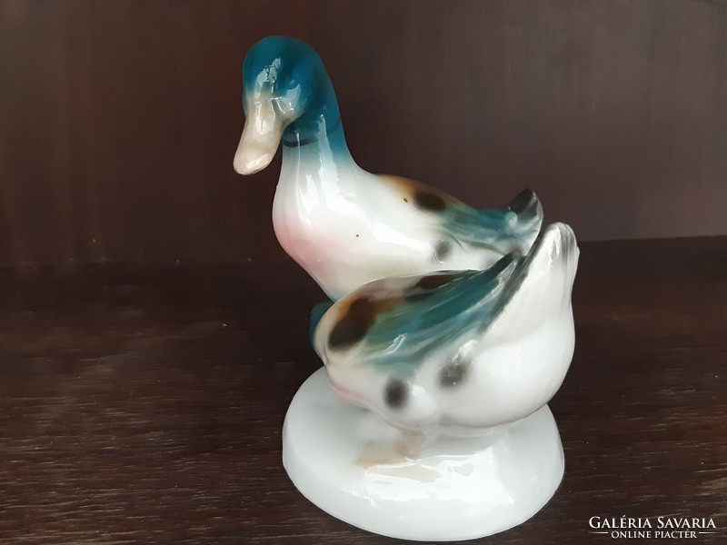 Porcelain figure, duck, bird, animal