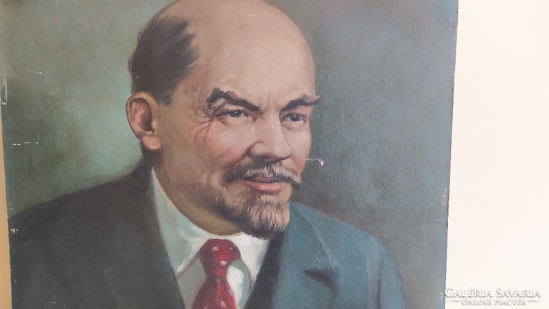  Régi Lenin festmény szignózott! 