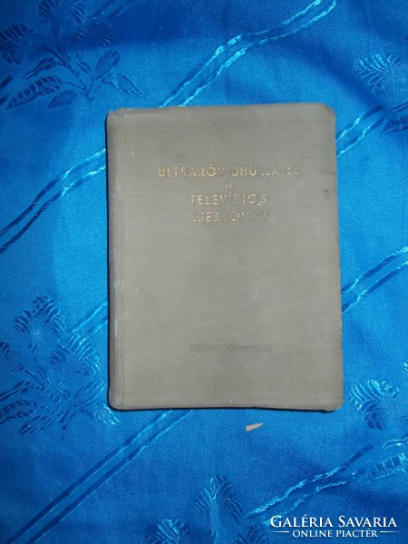 Régi kis könyv URH televiziós zsebkönyv 1958 