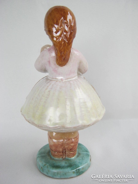 Marked ceramic little girl