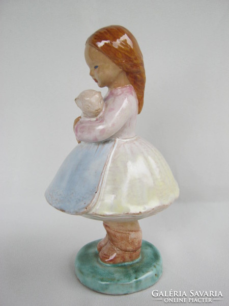 Marked ceramic little girl