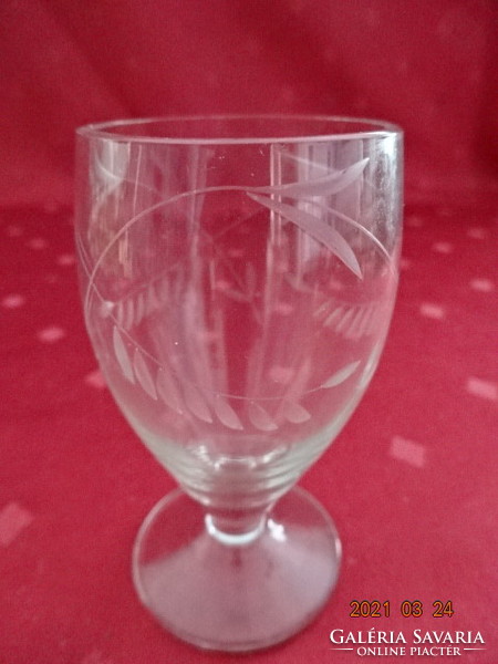 Polished liqueur glass, 3 brandy glasses for sale together, height 8 cm. He has!