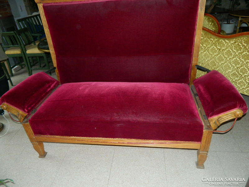 Antik bidermaier sofa,kinyitható 147x143x74cm